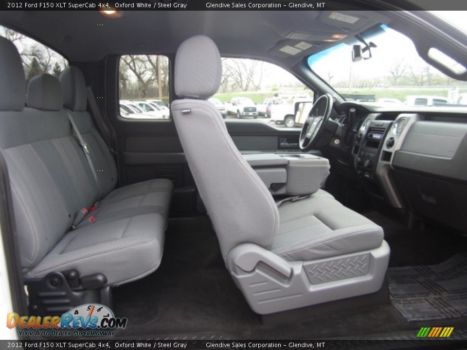 2012 Ford F150 XLT SuperCab 4x4 Oxford White / Steel Gray Photo #15