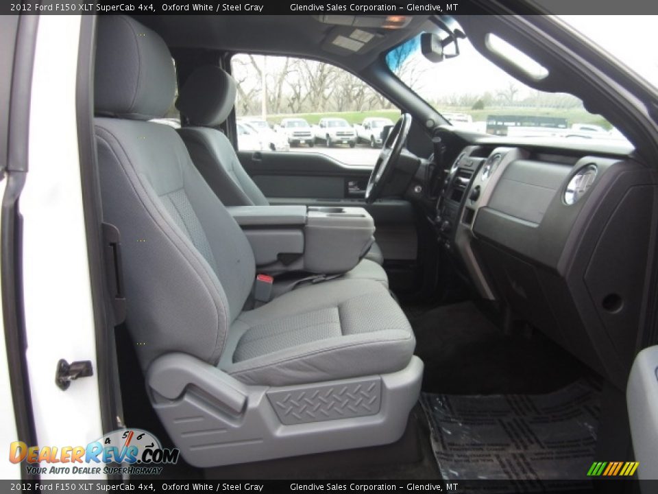 2012 Ford F150 XLT SuperCab 4x4 Oxford White / Steel Gray Photo #17