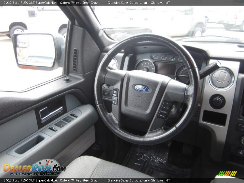 2012 Ford F150 XLT SuperCab 4x4 Oxford White / Steel Gray Photo #20