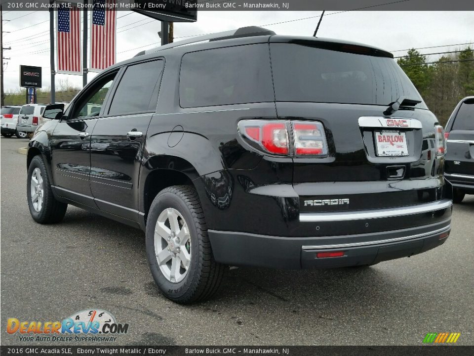 2016 GMC Acadia SLE Ebony Twilight Metallic / Ebony Photo #4