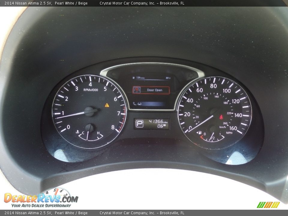 2014 Nissan Altima 2.5 SV Pearl White / Beige Photo #18