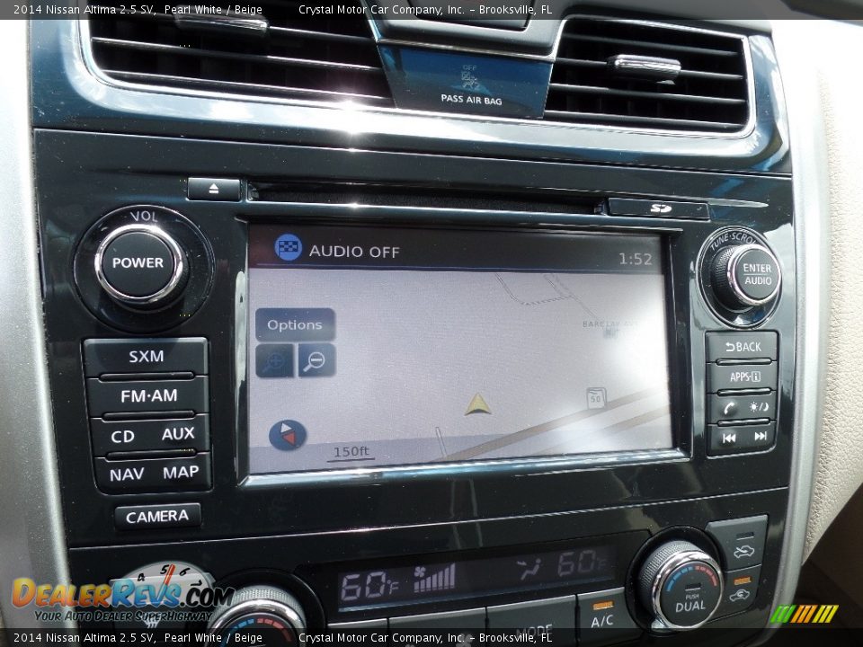 2014 Nissan Altima 2.5 SV Pearl White / Beige Photo #19