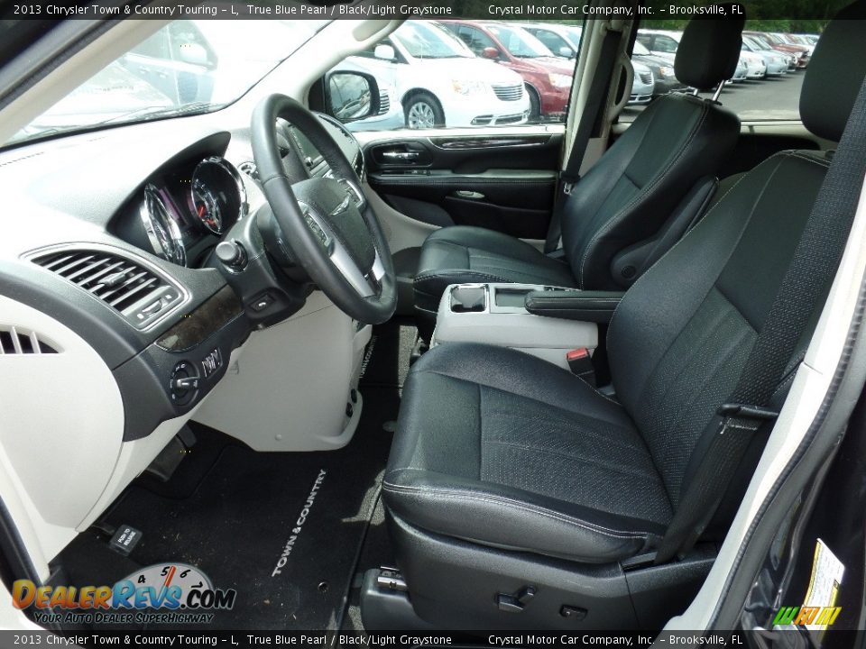 2013 Chrysler Town & Country Touring - L True Blue Pearl / Black/Light Graystone Photo #4