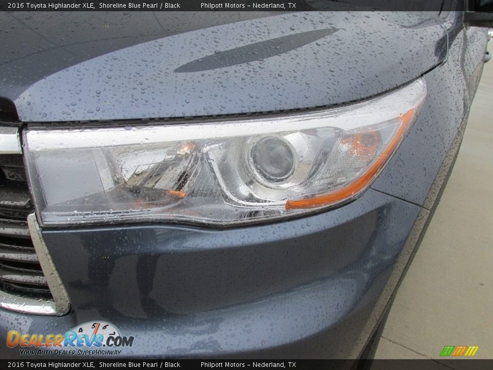 2016 Toyota Highlander XLE Shoreline Blue Pearl / Black Photo #9