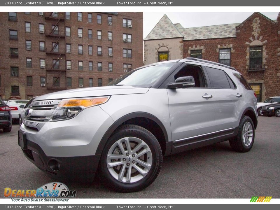 2014 Ford Explorer XLT 4WD Ingot Silver / Charcoal Black Photo #1