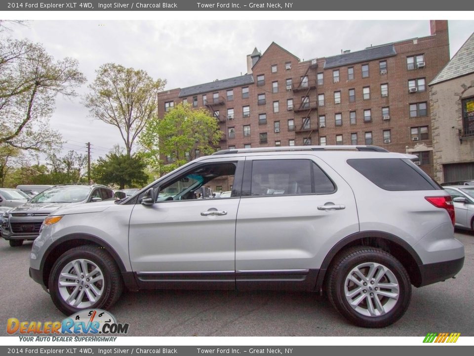 2014 Ford Explorer XLT 4WD Ingot Silver / Charcoal Black Photo #3