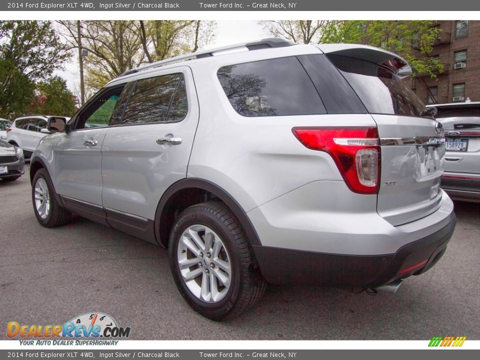 2014 Ford Explorer XLT 4WD Ingot Silver / Charcoal Black Photo #4
