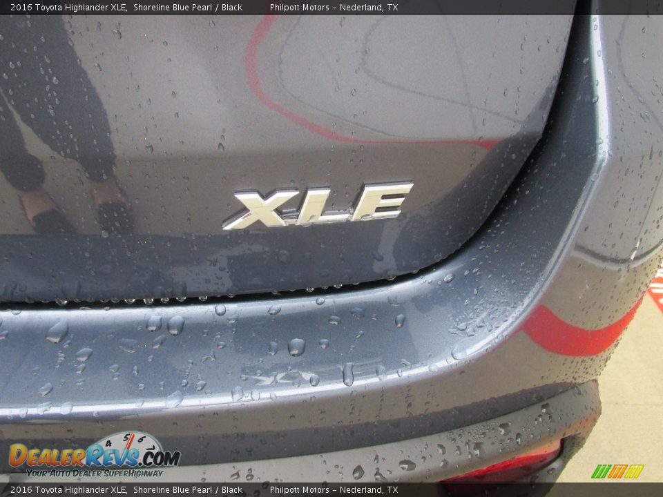 2016 Toyota Highlander XLE Shoreline Blue Pearl / Black Photo #15