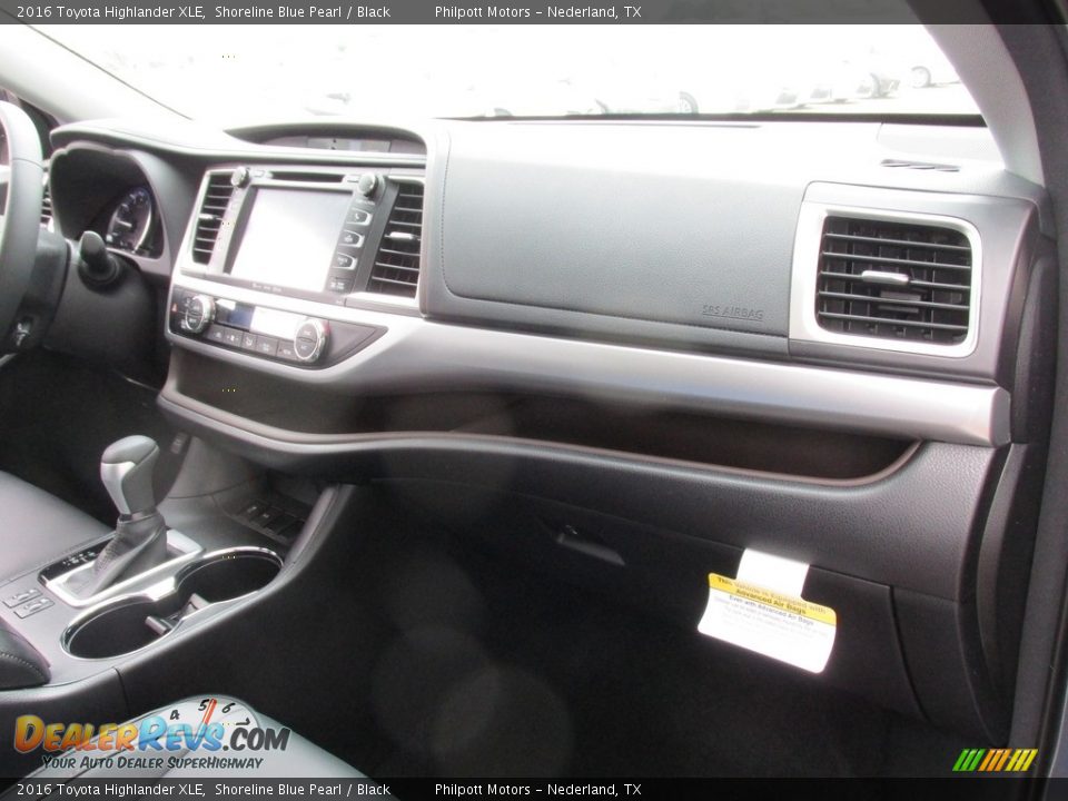 2016 Toyota Highlander XLE Shoreline Blue Pearl / Black Photo #16