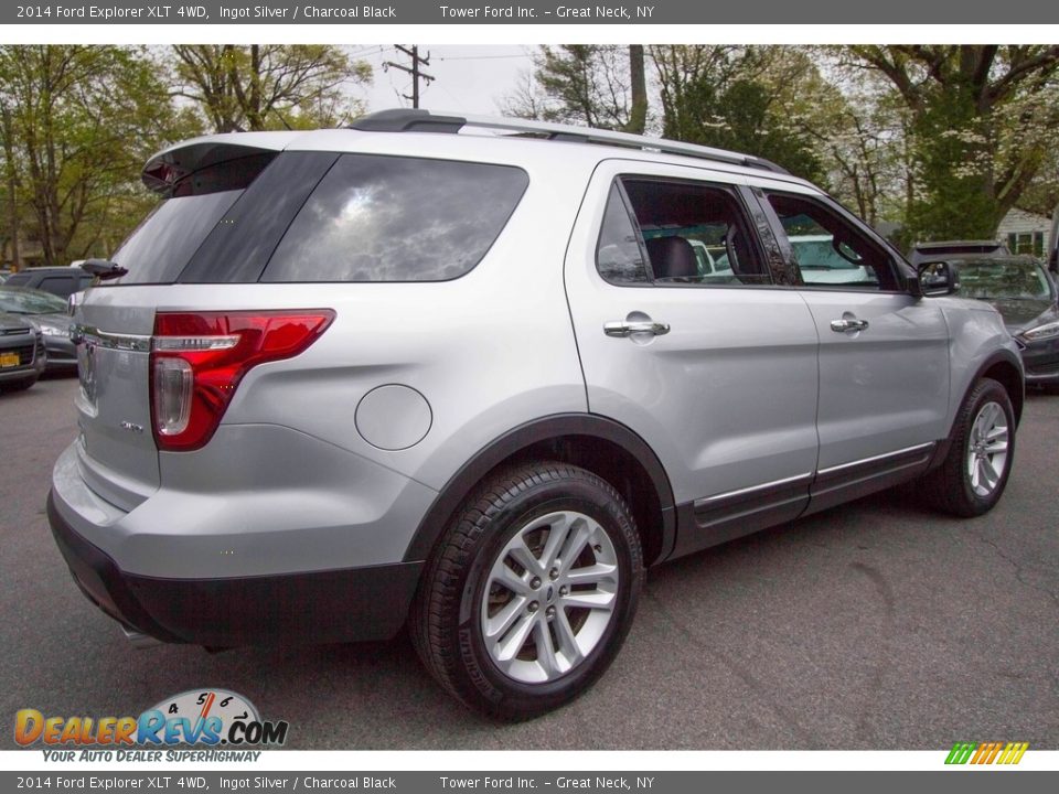 2014 Ford Explorer XLT 4WD Ingot Silver / Charcoal Black Photo #8