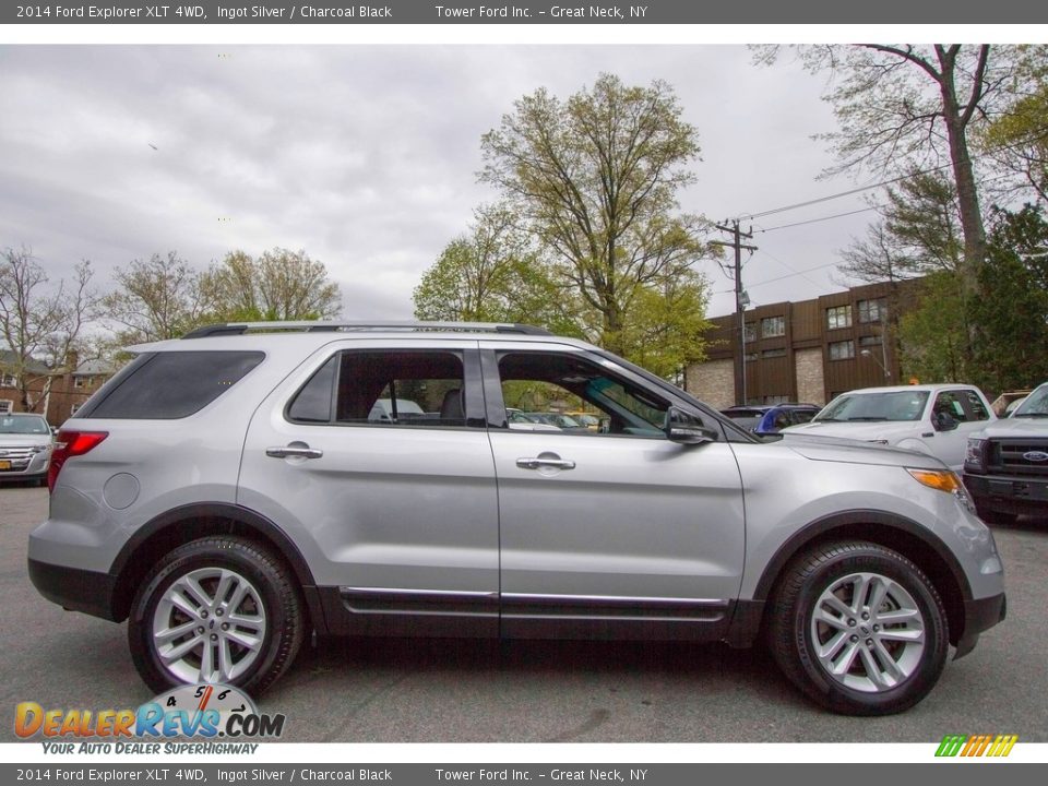 2014 Ford Explorer XLT 4WD Ingot Silver / Charcoal Black Photo #9