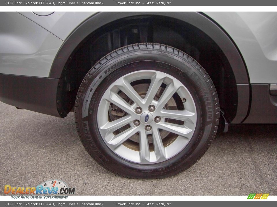 2014 Ford Explorer XLT 4WD Ingot Silver / Charcoal Black Photo #13