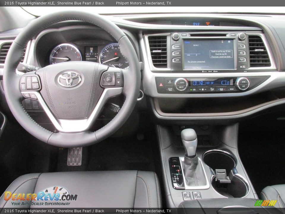 2016 Toyota Highlander XLE Shoreline Blue Pearl / Black Photo #26