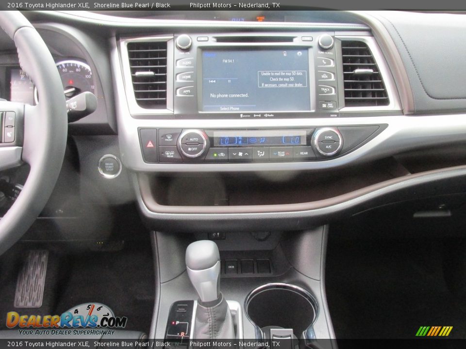 2016 Toyota Highlander XLE Shoreline Blue Pearl / Black Photo #27