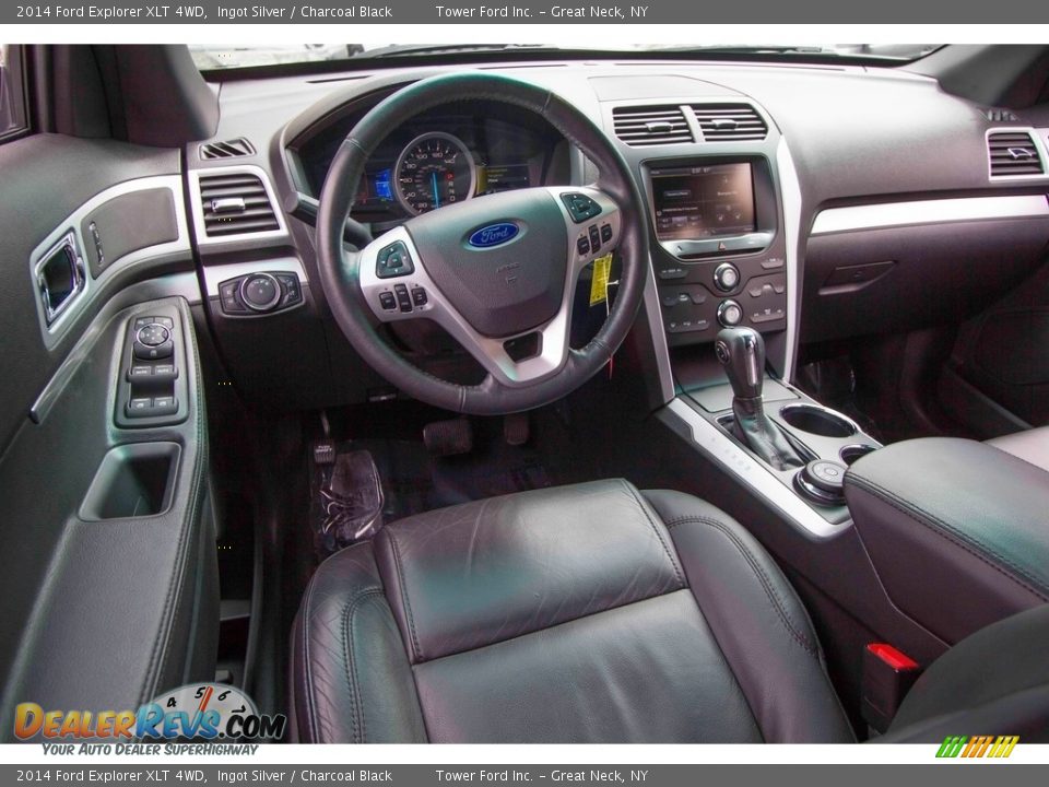 2014 Ford Explorer XLT 4WD Ingot Silver / Charcoal Black Photo #16