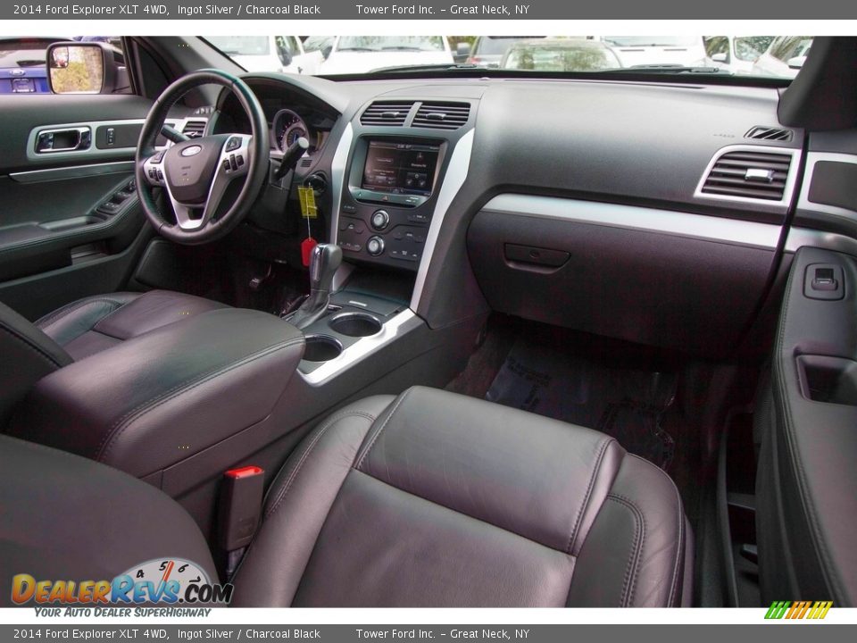 2014 Ford Explorer XLT 4WD Ingot Silver / Charcoal Black Photo #17