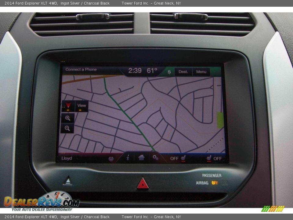 2014 Ford Explorer XLT 4WD Ingot Silver / Charcoal Black Photo #20