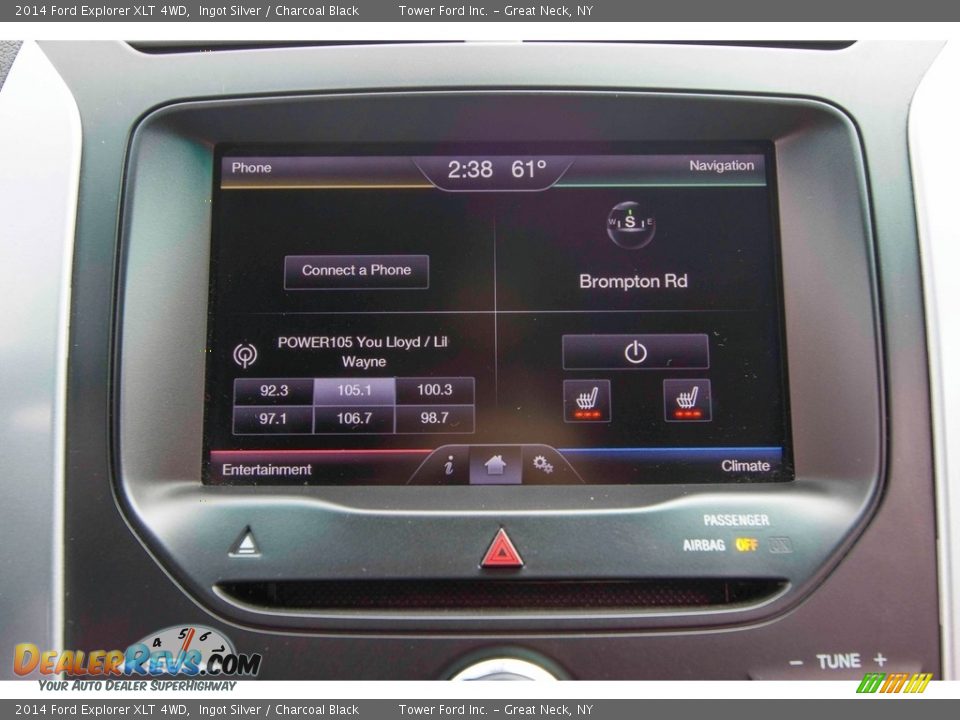 2014 Ford Explorer XLT 4WD Ingot Silver / Charcoal Black Photo #22