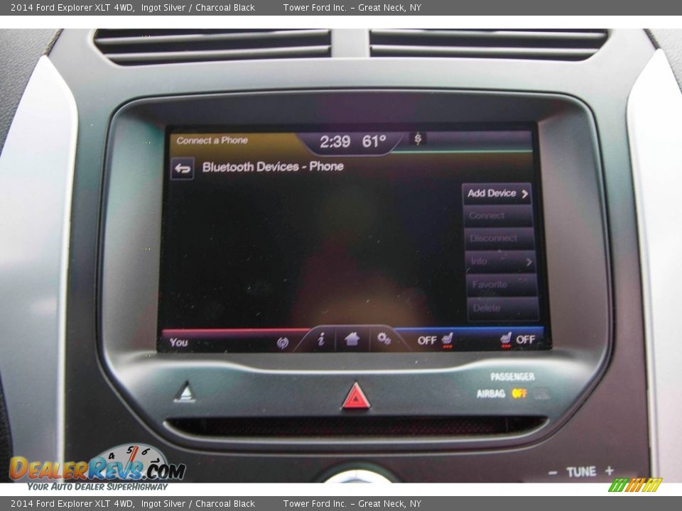 2014 Ford Explorer XLT 4WD Ingot Silver / Charcoal Black Photo #23