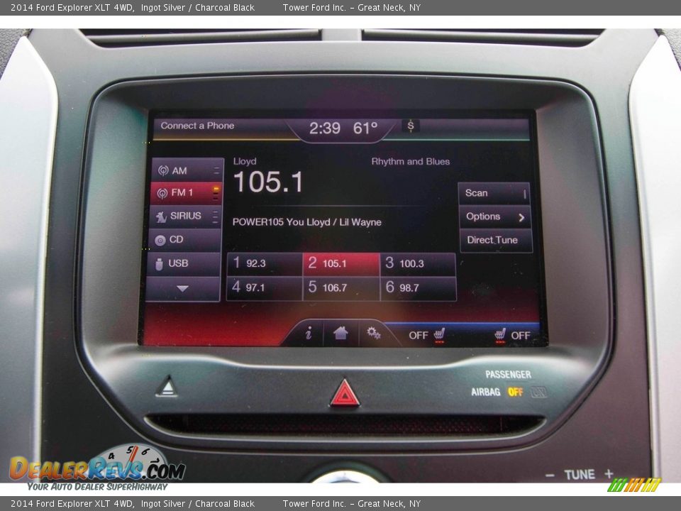 2014 Ford Explorer XLT 4WD Ingot Silver / Charcoal Black Photo #24