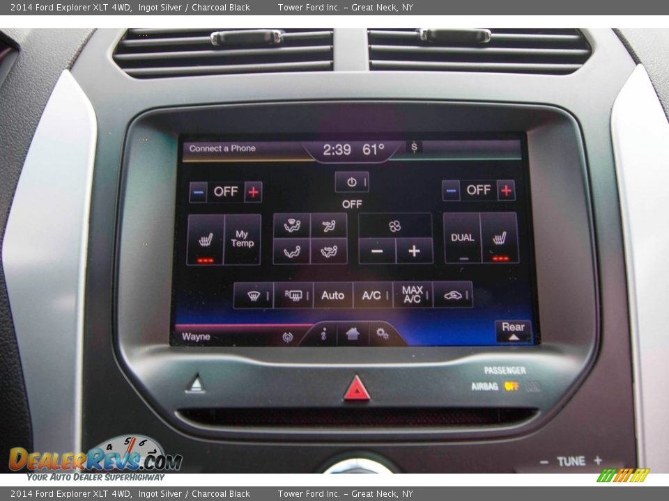 2014 Ford Explorer XLT 4WD Ingot Silver / Charcoal Black Photo #25