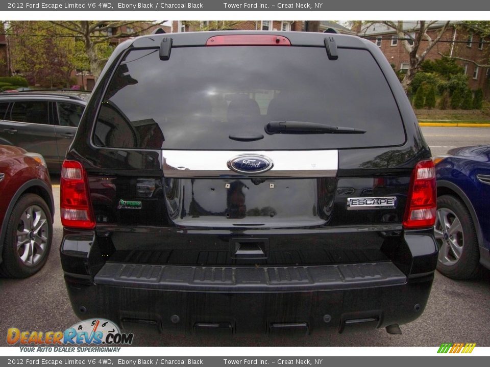 2012 Ford Escape Limited V6 4WD Ebony Black / Charcoal Black Photo #6