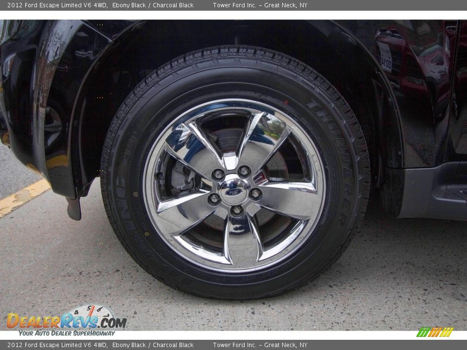 2012 Ford Escape Limited V6 4WD Ebony Black / Charcoal Black Photo #10