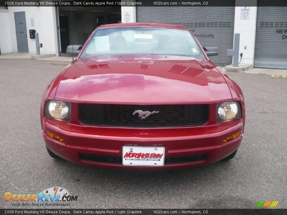 2008 Ford Mustang V6 Deluxe Coupe Dark Candy Apple Red / Light Graphite Photo #2