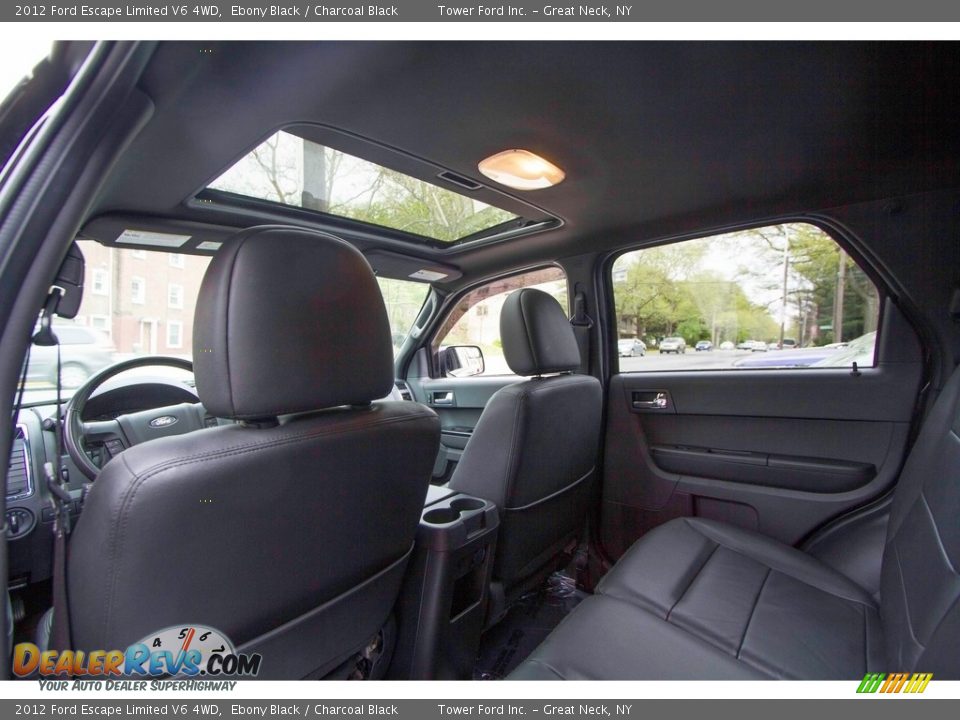 2012 Ford Escape Limited V6 4WD Ebony Black / Charcoal Black Photo #27
