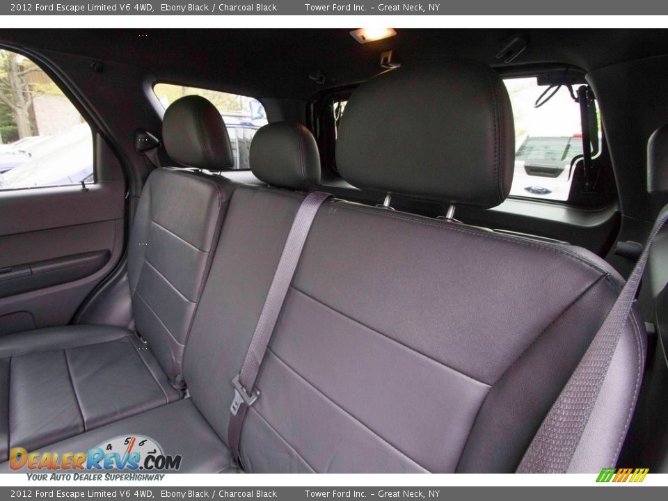 2012 Ford Escape Limited V6 4WD Ebony Black / Charcoal Black Photo #28
