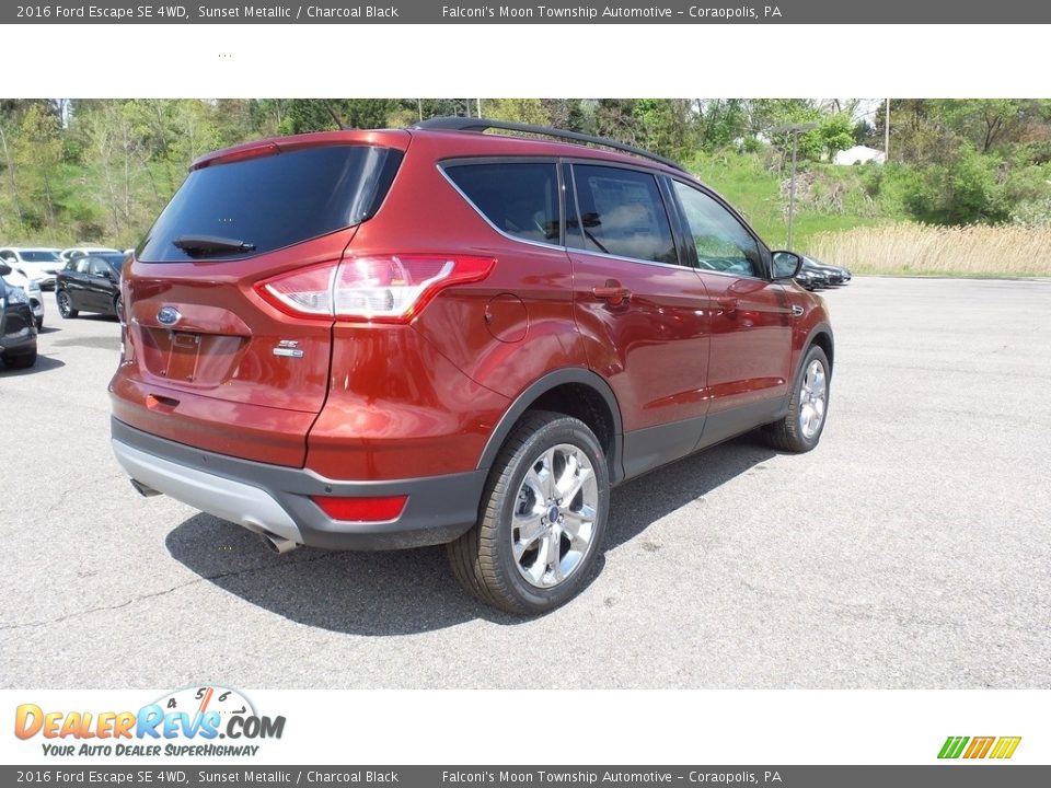 2016 Ford Escape SE 4WD Sunset Metallic / Charcoal Black Photo #5