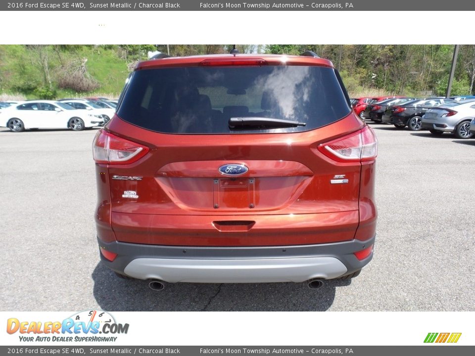 2016 Ford Escape SE 4WD Sunset Metallic / Charcoal Black Photo #6