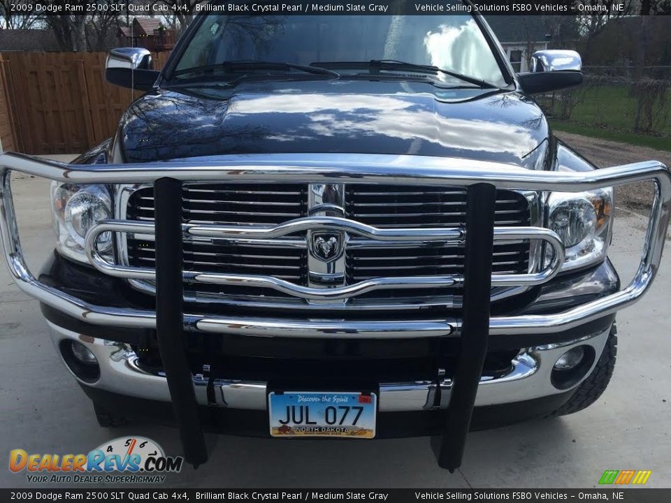 2009 Dodge Ram 2500 SLT Quad Cab 4x4 Brilliant Black Crystal Pearl / Medium Slate Gray Photo #15