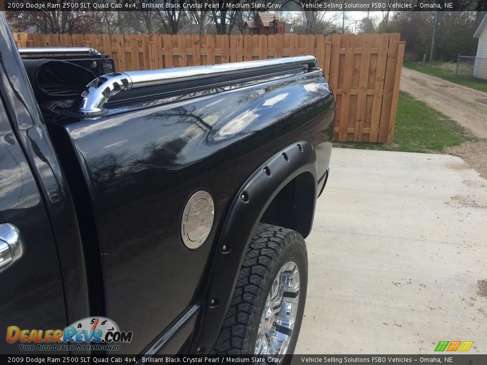 2009 Dodge Ram 2500 SLT Quad Cab 4x4 Brilliant Black Crystal Pearl / Medium Slate Gray Photo #17