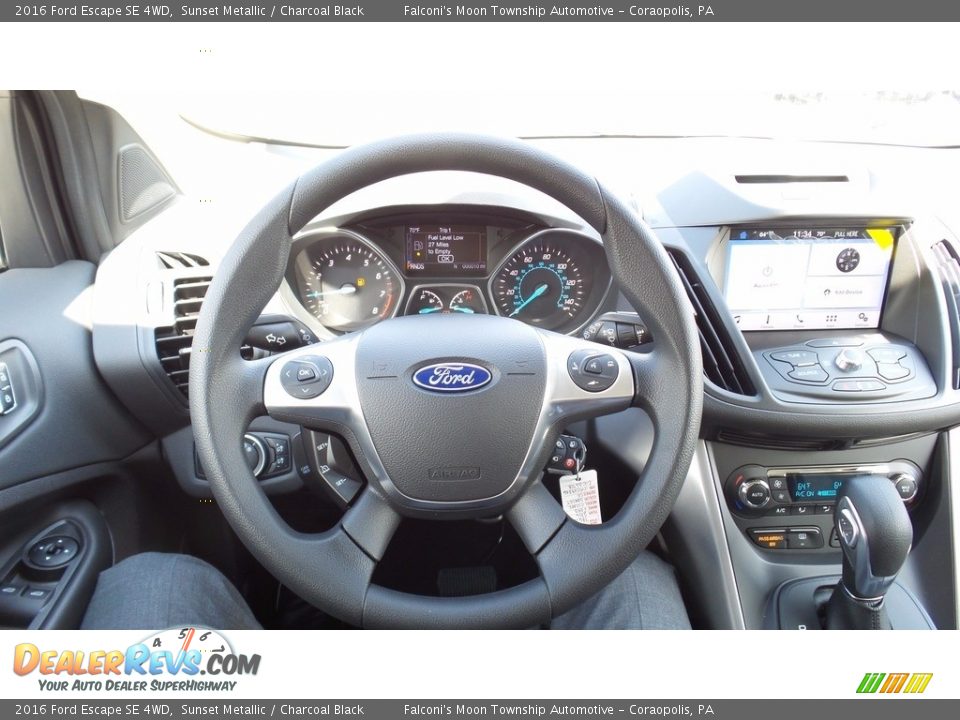2016 Ford Escape SE 4WD Sunset Metallic / Charcoal Black Photo #14