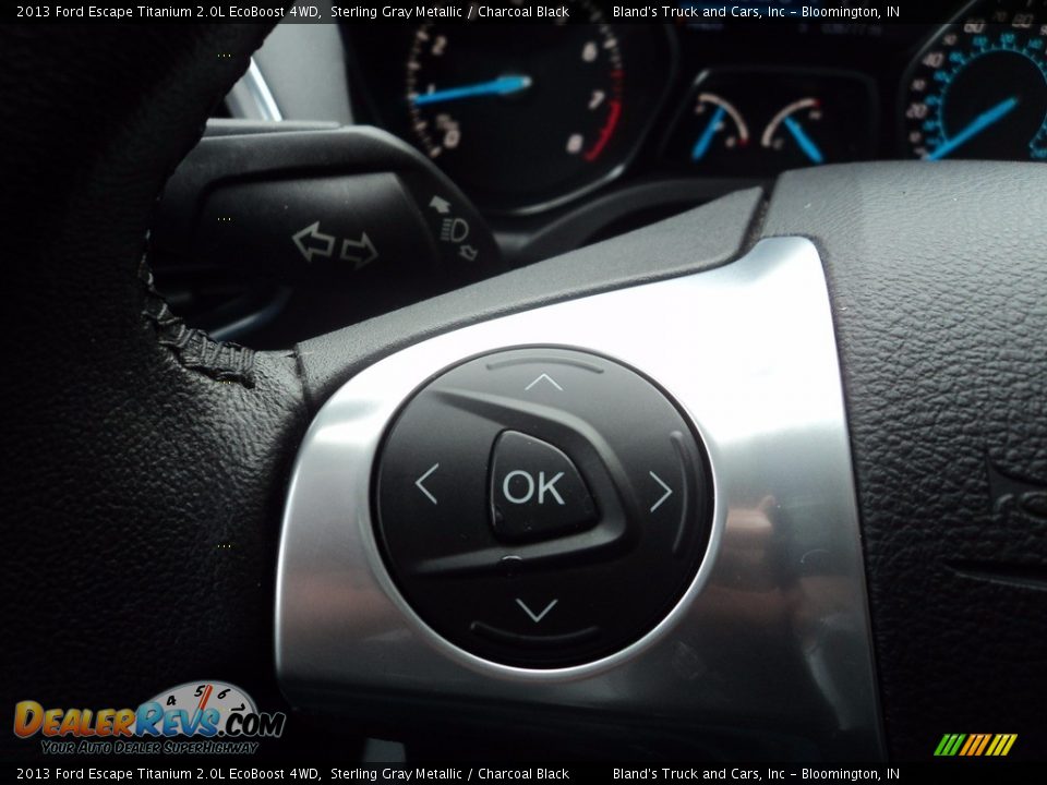 2013 Ford Escape Titanium 2.0L EcoBoost 4WD Sterling Gray Metallic / Charcoal Black Photo #15