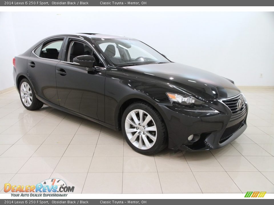 2014 Lexus IS 250 F Sport Obsidian Black / Black Photo #1