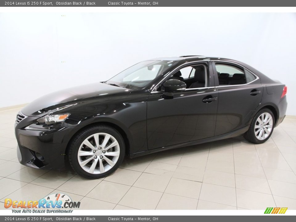 2014 Lexus IS 250 F Sport Obsidian Black / Black Photo #3