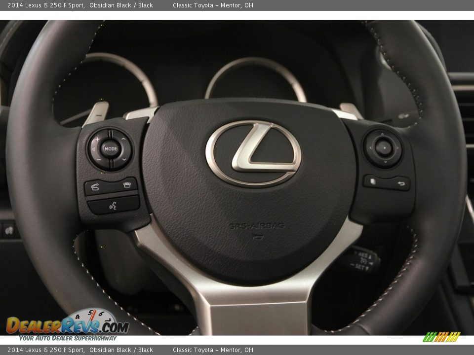 2014 Lexus IS 250 F Sport Obsidian Black / Black Photo #6