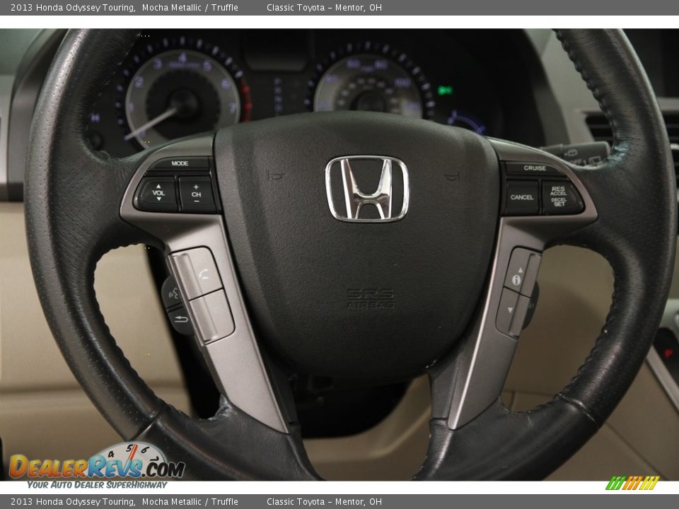 2013 Honda Odyssey Touring Mocha Metallic / Truffle Photo #9