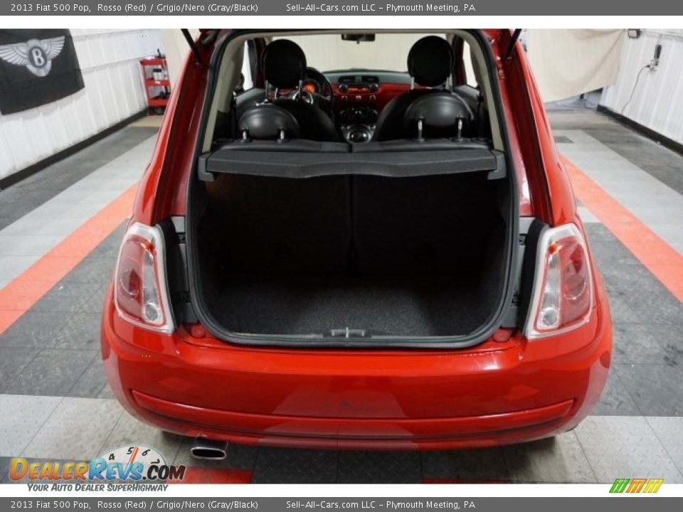 2013 Fiat 500 Pop Rosso (Red) / Grigio/Nero (Gray/Black) Photo #18