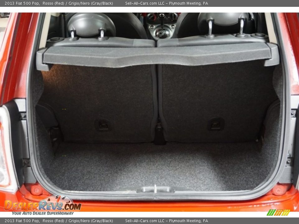 2013 Fiat 500 Pop Rosso (Red) / Grigio/Nero (Gray/Black) Photo #19