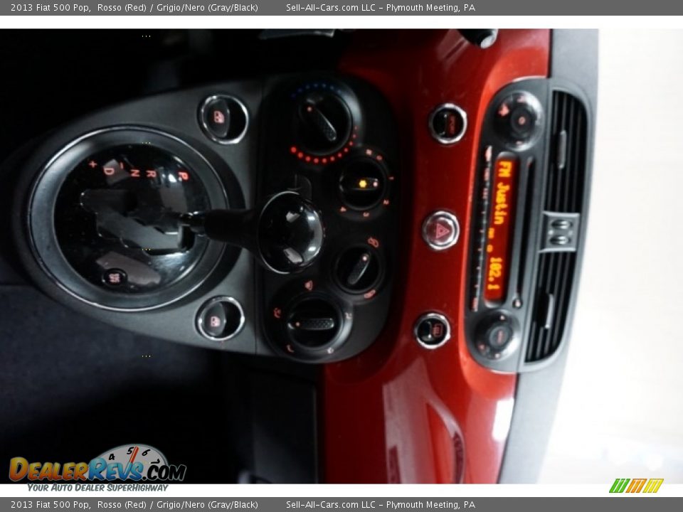2013 Fiat 500 Pop Rosso (Red) / Grigio/Nero (Gray/Black) Photo #31