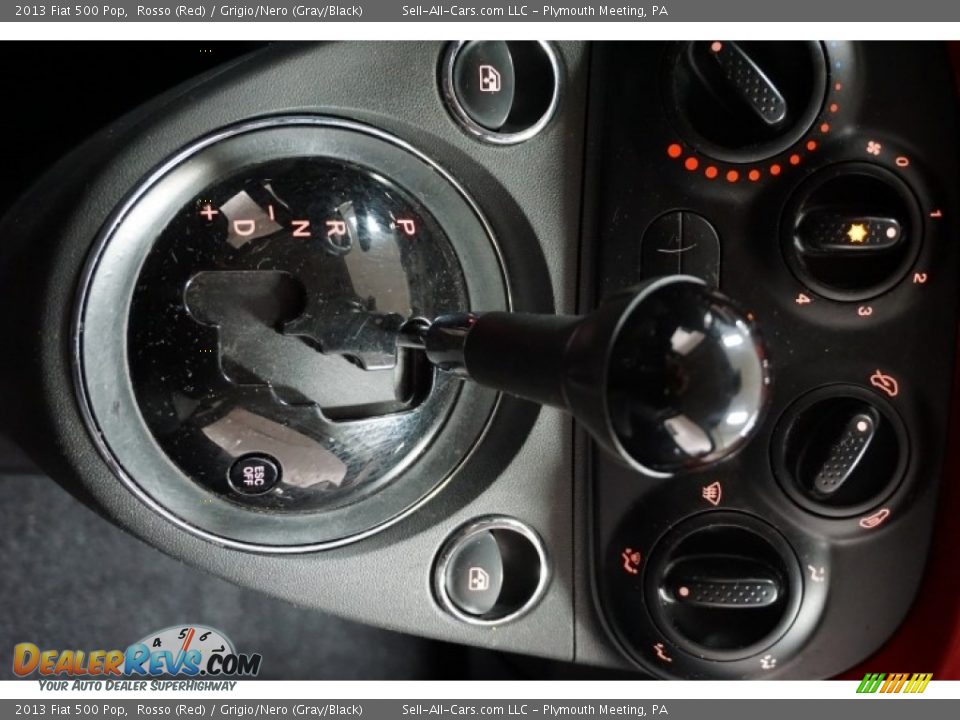 2013 Fiat 500 Pop Rosso (Red) / Grigio/Nero (Gray/Black) Photo #34