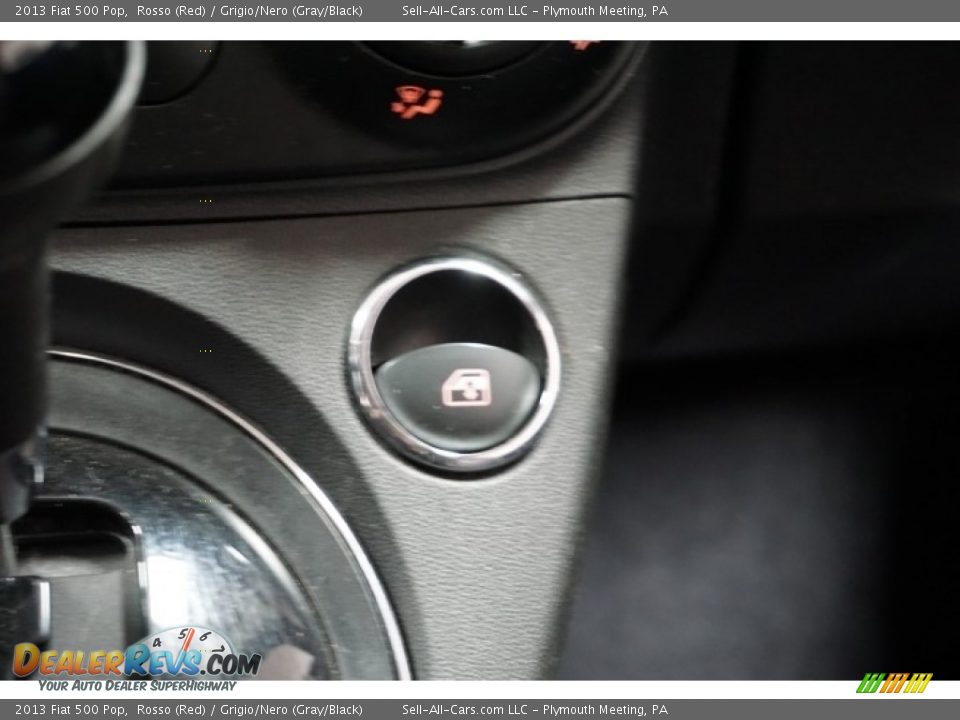 2013 Fiat 500 Pop Rosso (Red) / Grigio/Nero (Gray/Black) Photo #36