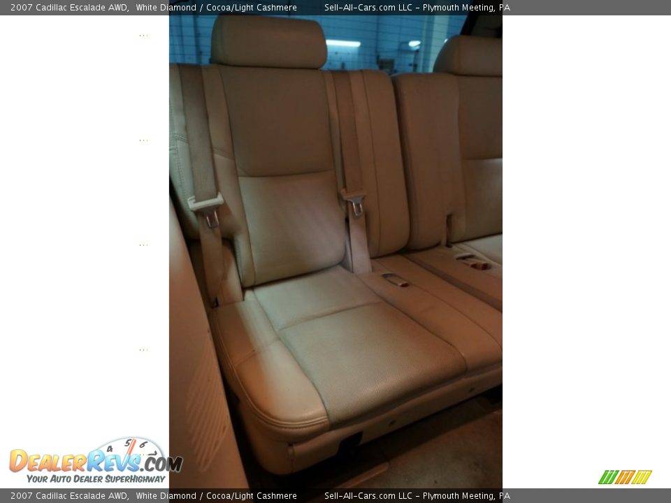 2007 Cadillac Escalade AWD White Diamond / Cocoa/Light Cashmere Photo #21