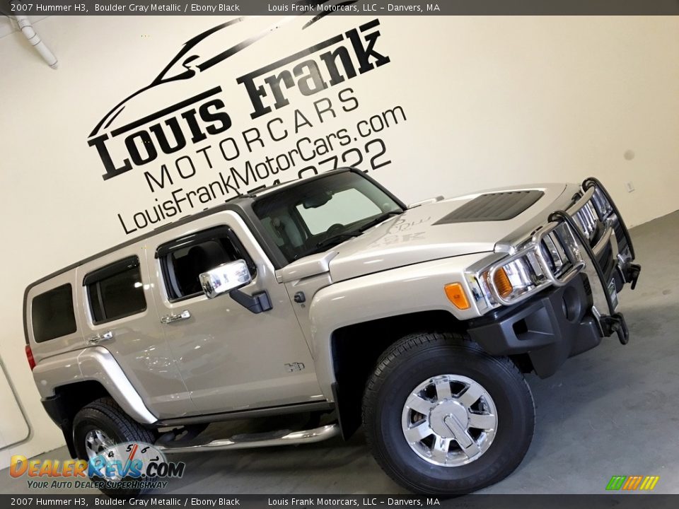 2007 Hummer H3 Boulder Gray Metallic / Ebony Black Photo #2