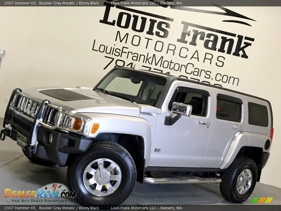 2007 Hummer H3 Boulder Gray Metallic / Ebony Black Photo #4