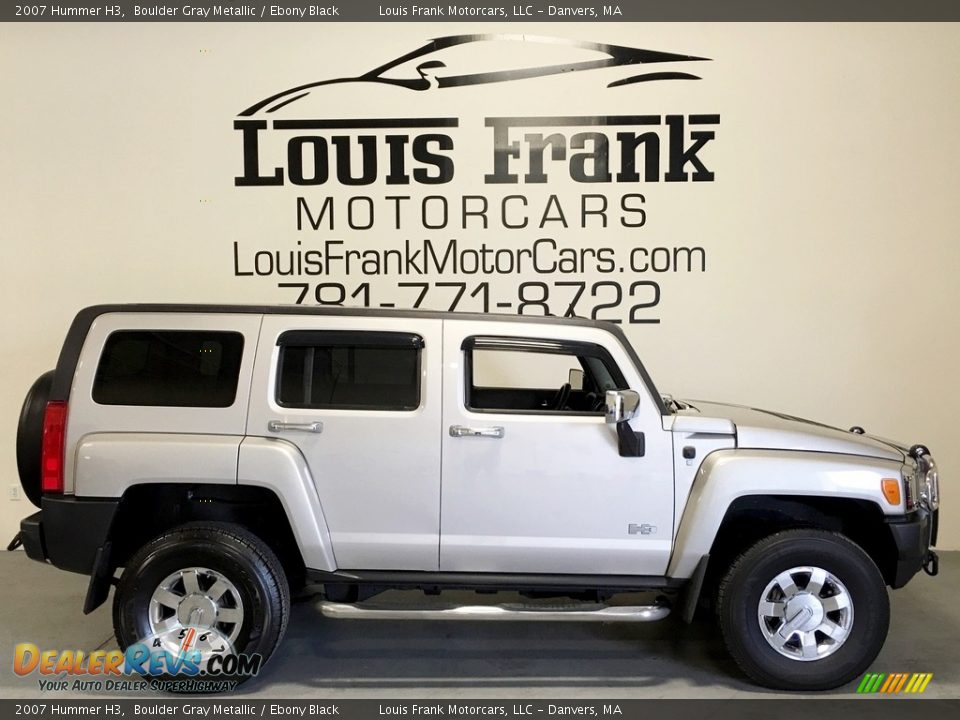 2007 Hummer H3 Boulder Gray Metallic / Ebony Black Photo #6