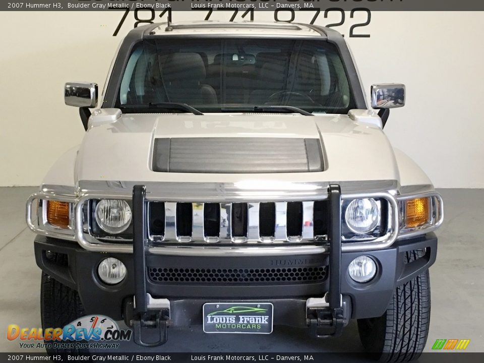 2007 Hummer H3 Boulder Gray Metallic / Ebony Black Photo #7